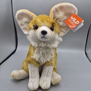 NEW Wild Republic Fennec Fox 12" Plush Toy DESERT Stuffed Animal Brown & White